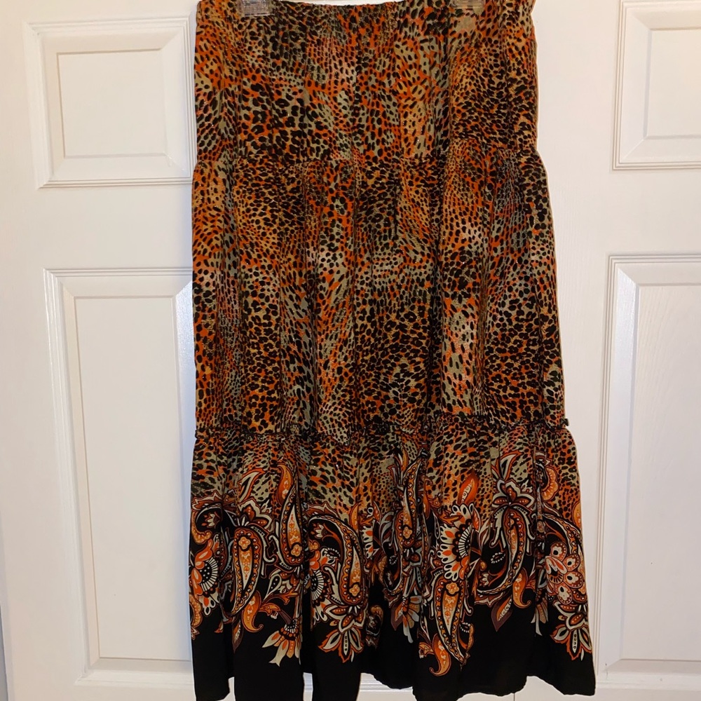 Vibrant Three Tiered Skirt